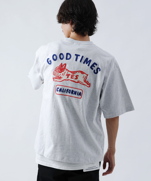 TES GOOD TIMES EMB BIG T-SHIRT / ビッグシルエットTシャツ – TES