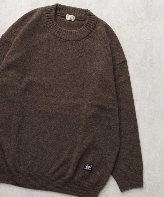 WEB / FLAG SHOP限定】TES JAPAN WOOL KNIT CN /クルーネックニット