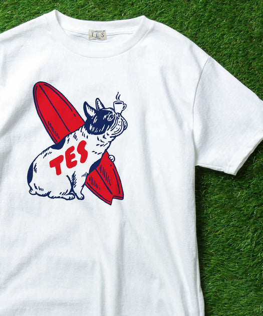 エンドレスサマー Tシャツ The Endless Summer TES 4BUHI VINTAGE LONG SLEEVE T-SHIRT -WHITE- メンズ 長袖 ロンT 国内生産 送料無料 BRUCE BROWN FILMS The Endless Summer エンドレスサマーＴシャツ