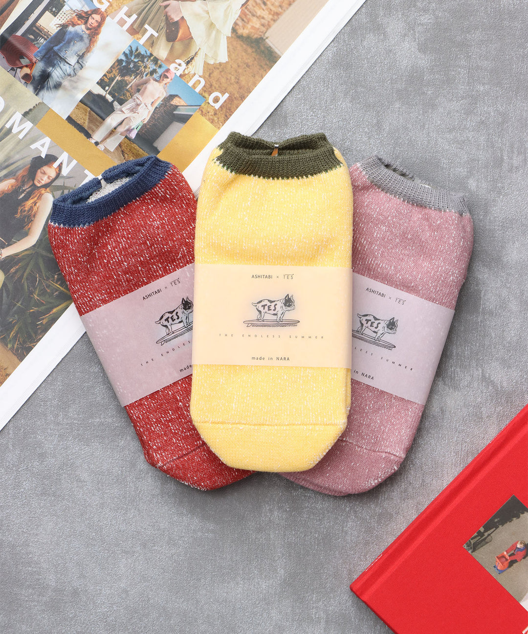 WEB / FLAG SHOP限定】TES×ASHITABI / 和紙スニーカー(くるぶし