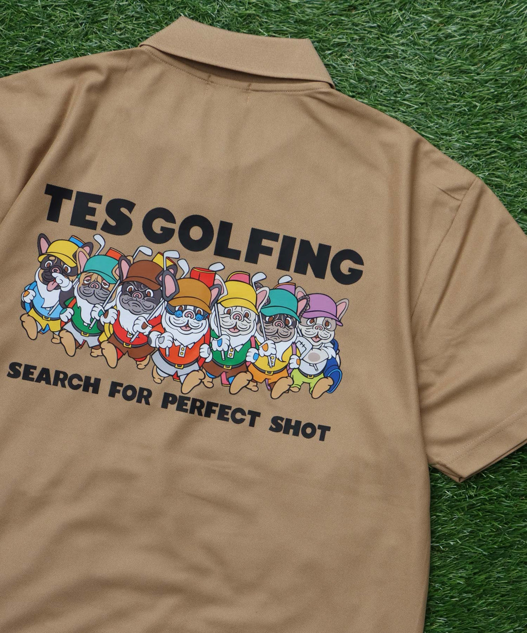 TES GOLFING ポロシャツ ホワイト Lサイズ 新品 SALE TES GOLF UV CUT