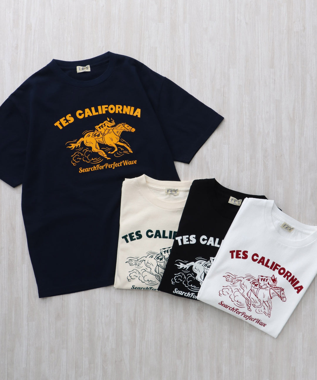 TES 2026 HORSE RIDE FLOCKY T-SHIRT / Tシャツ – TES | THE ENDLESS