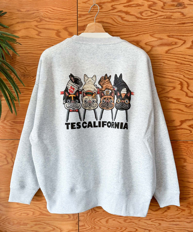 《12月下旬お届け予定》【WEB / FLAG SHOP限定】TES CALIFORNIA BIG SWEAT CREWNECK /オーバーサイズ・ビッグシルエット・クルーネック