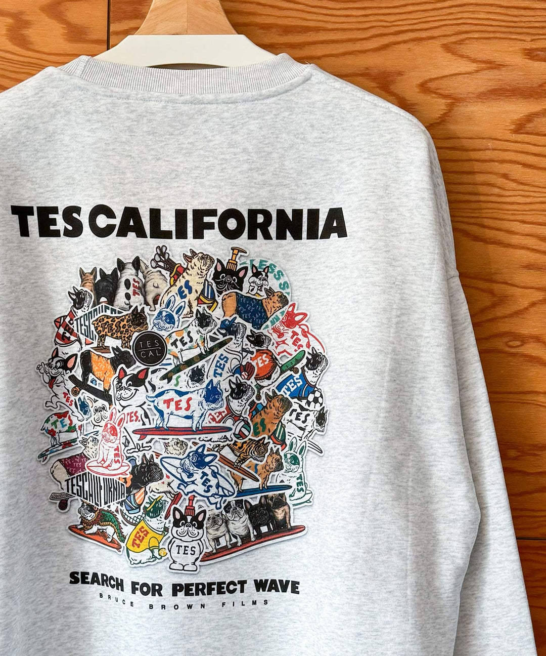 WEB / FLAG SHOP限定】TES CALIFORNIA BIG SWEAT CREWNECK /オーバー