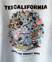 《12月下旬お届け予定》【WEB / FLAG SHOP限定】TES CALIFORNIA BIG SWEAT CREWNECK /オーバーサイズ・ビッグシルエット・クルーネック