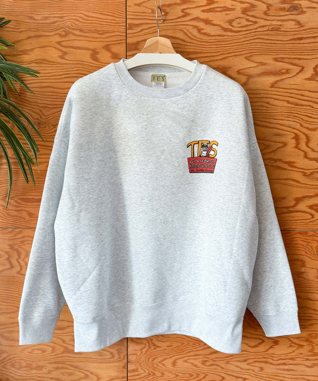 《12月下旬お届け予定》【WEB / FLAG SHOP限定】TES CALIFORNIA BIG SWEAT CREWNECK /オーバーサイズ・ビッグシルエット・クルーネック