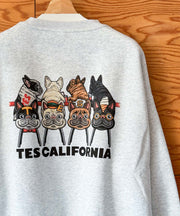 《12月下旬お届け予定》【WEB / FLAG SHOP限定】TES CALIFORNIA BIG SWEAT CREWNECK /オーバーサイズ・ビッグシルエット・クルーネック