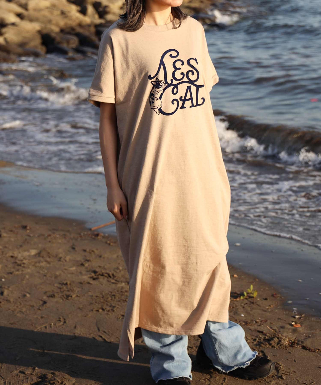 TES ORGANIC COTTON FLOCK LOGO ONE PIECE / ワンピース – TES | THE