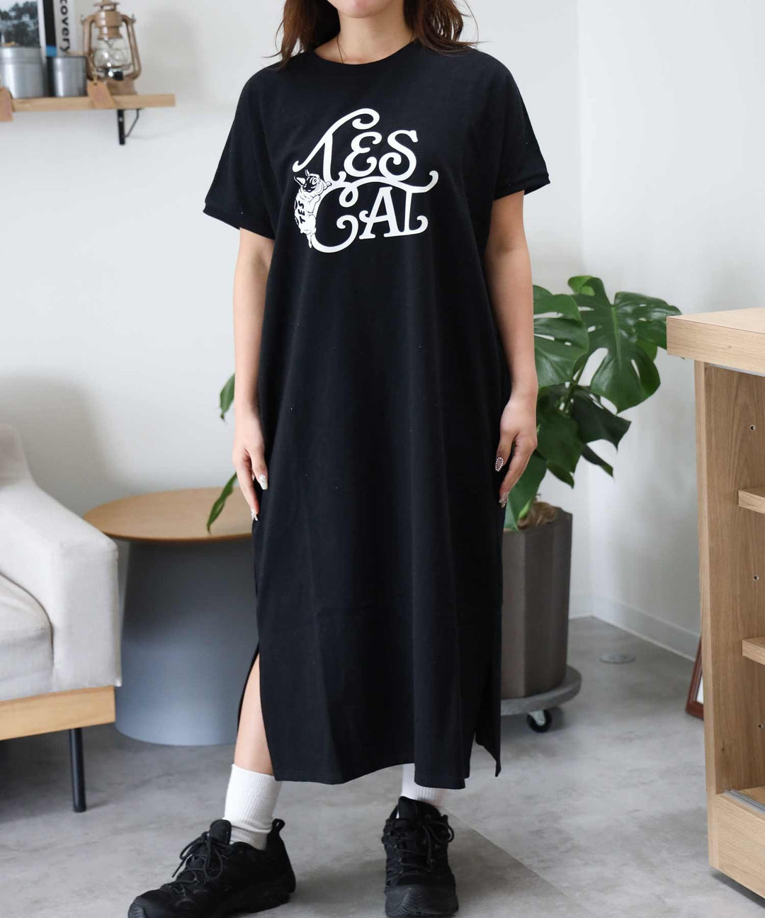TES ORGANIC COTTON FLOCK LOGO ONE PIECE / ワンピース – TES | THE