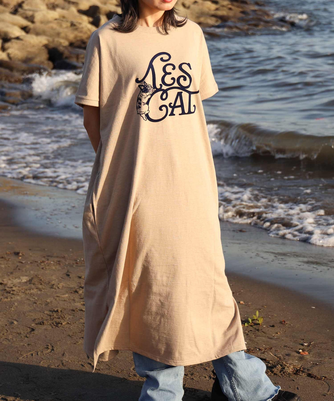 TES ORGANIC COTTON FLOCK LOGO ONE PIECE / ワンピース – TES | THE