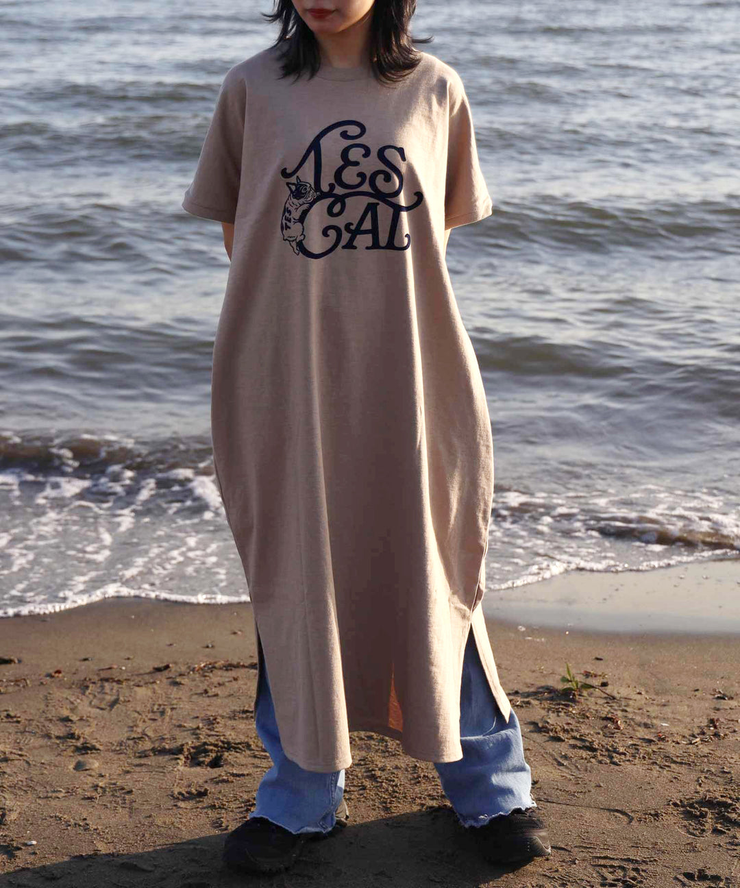 TES ORGANIC COTTON FLOCK LOGO ONE PIECE / ワンピース – TES | THE