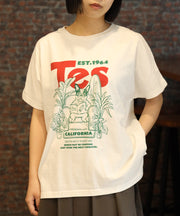 DOLMAN SLEEVE 2COLOR LOGO-TEE/レディース ドルマン Tシャツ – TES