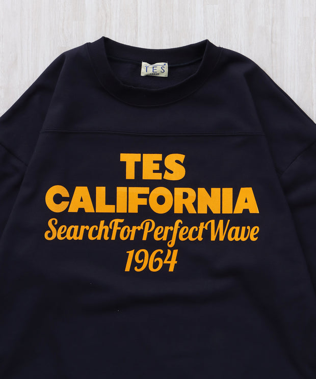 《12月下旬お届け予定》TES CALIFORNIA FOOT BALL T-SHIRT 9SLEEVE / フットボールTシャツ ９分袖