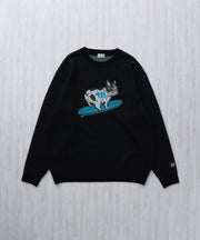 【WEB / FLAG SHOP限定】TES JAPAN MADE  TURN BUHI KNIT CN /クルーネックニット