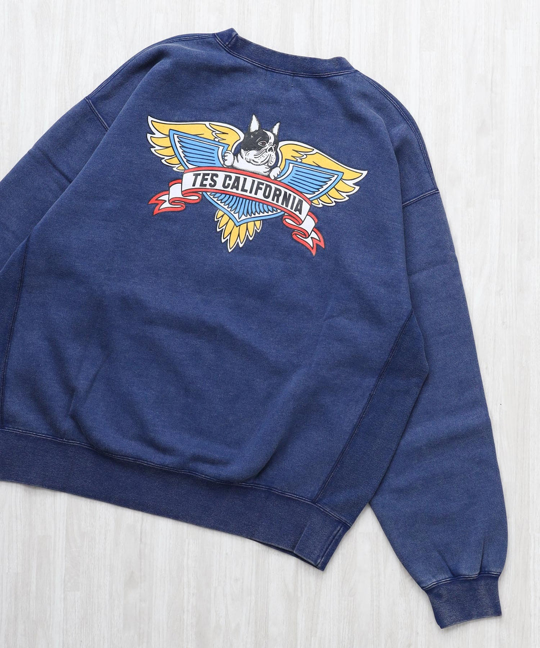 10月下旬お届け予定》TES VINTAGE BIKER PIGMENT BIG SWEAT / クルー