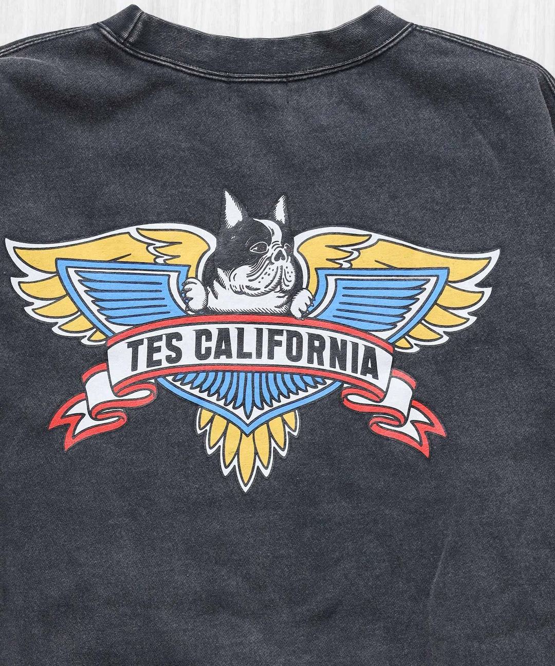 10月下旬お届け予定》TES VINTAGE BIKER PIGMENT BIG SWEAT / クルー