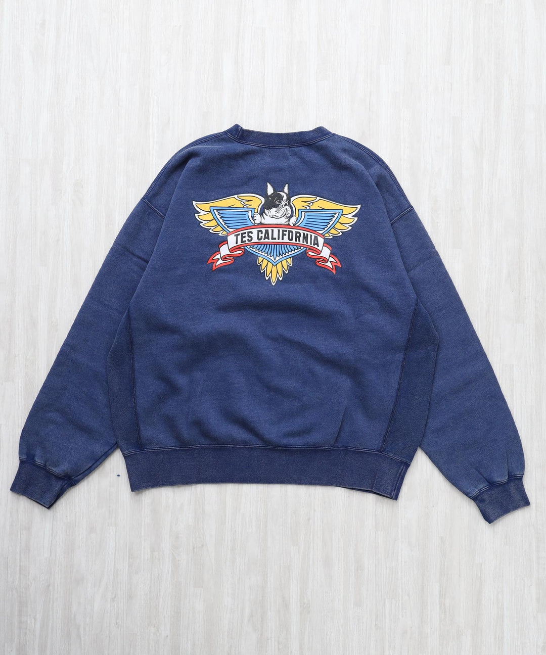 10月下旬お届け予定》TES VINTAGE BIKER PIGMENT BIG SWEAT / クルー