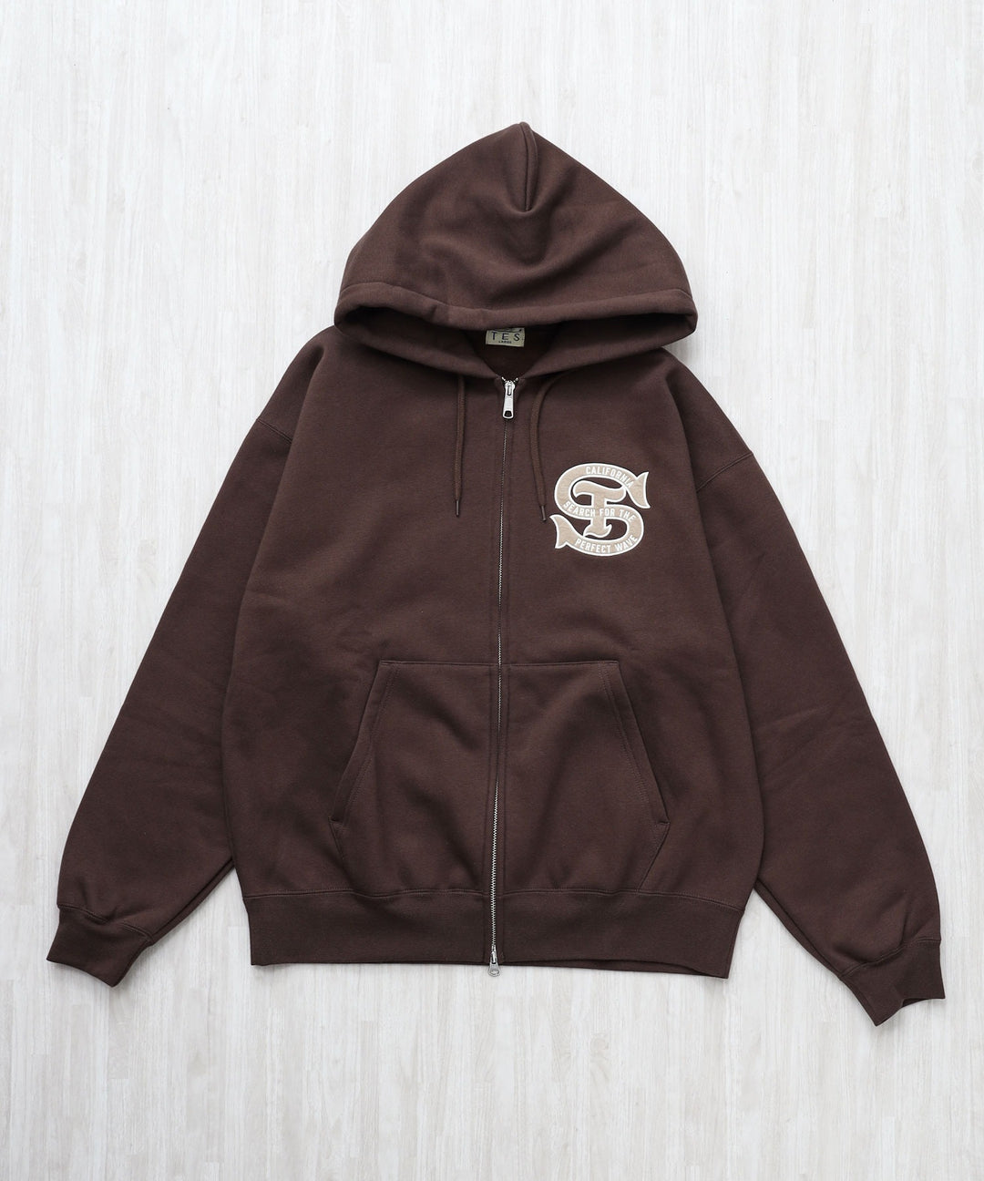 10月下旬お届け予定》TES LOCAL CREW ZIP PARKA / スウェットジップ