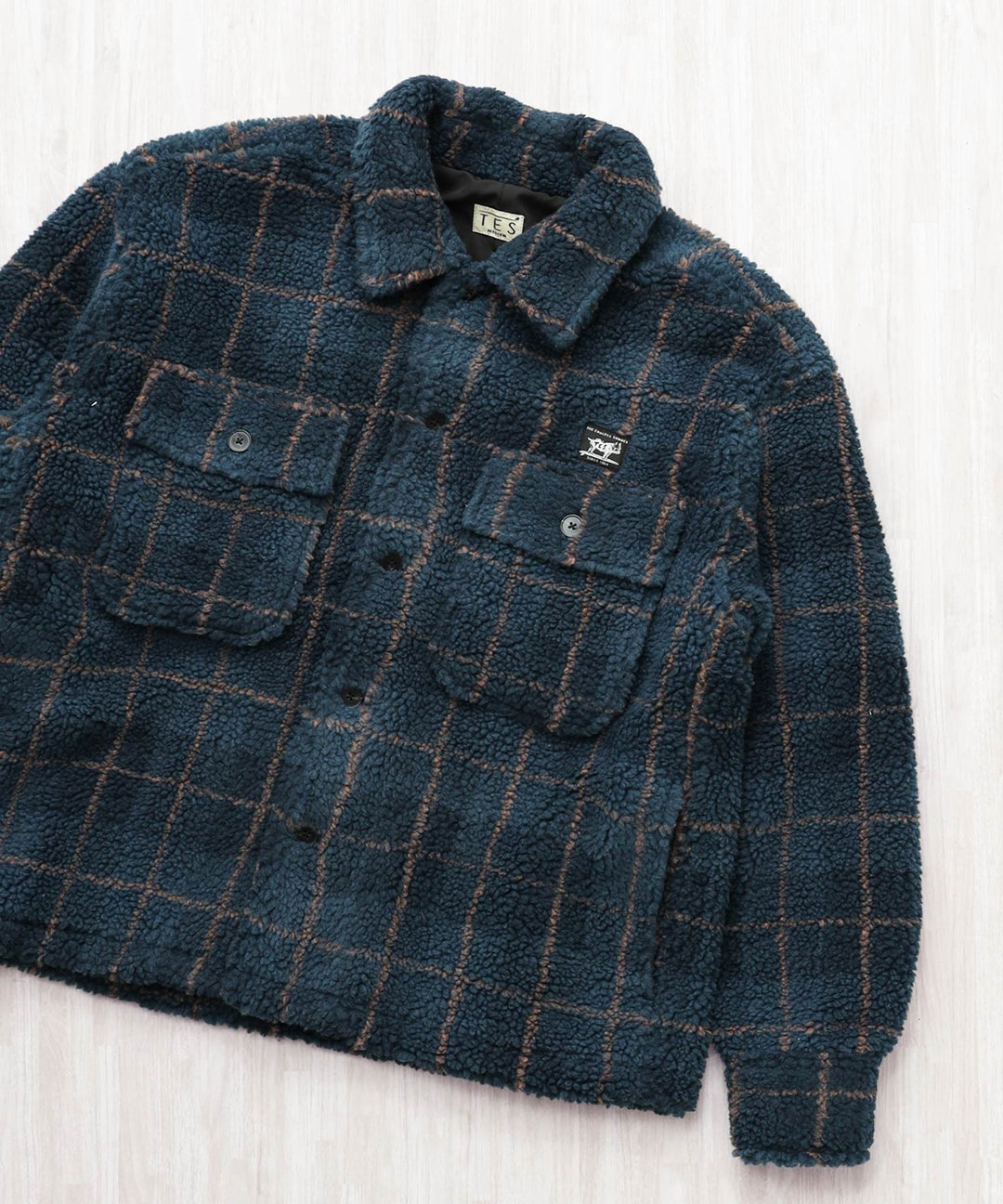 11月下旬お届け予定》 BOA SURF CHECK JACKET / ボアジャケット – TES