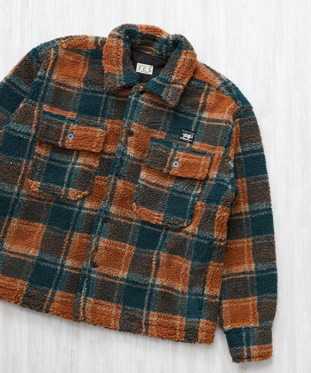 11月下旬お届け予定》 BOA SURF CHECK JACKET / ボアジャケット – TES