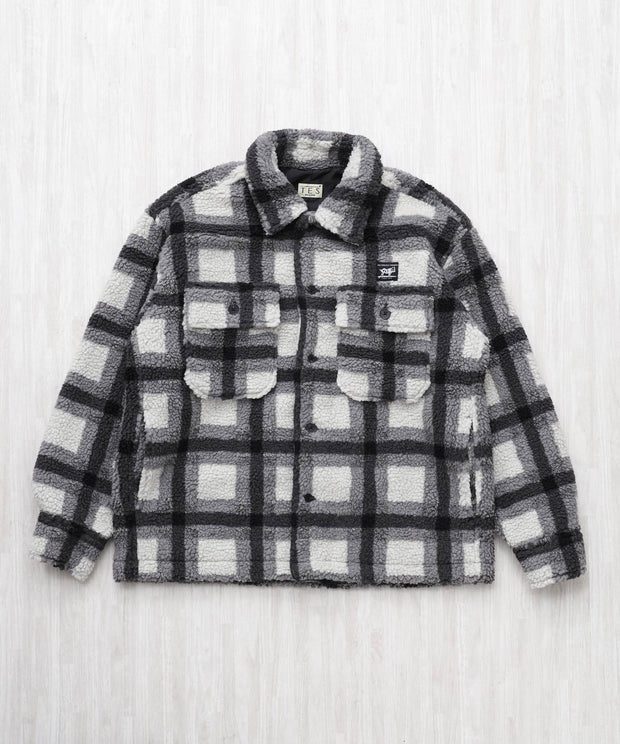 11月下旬お届け予定》 BOA SURF CHECK JACKET / ボアジャケット – TES