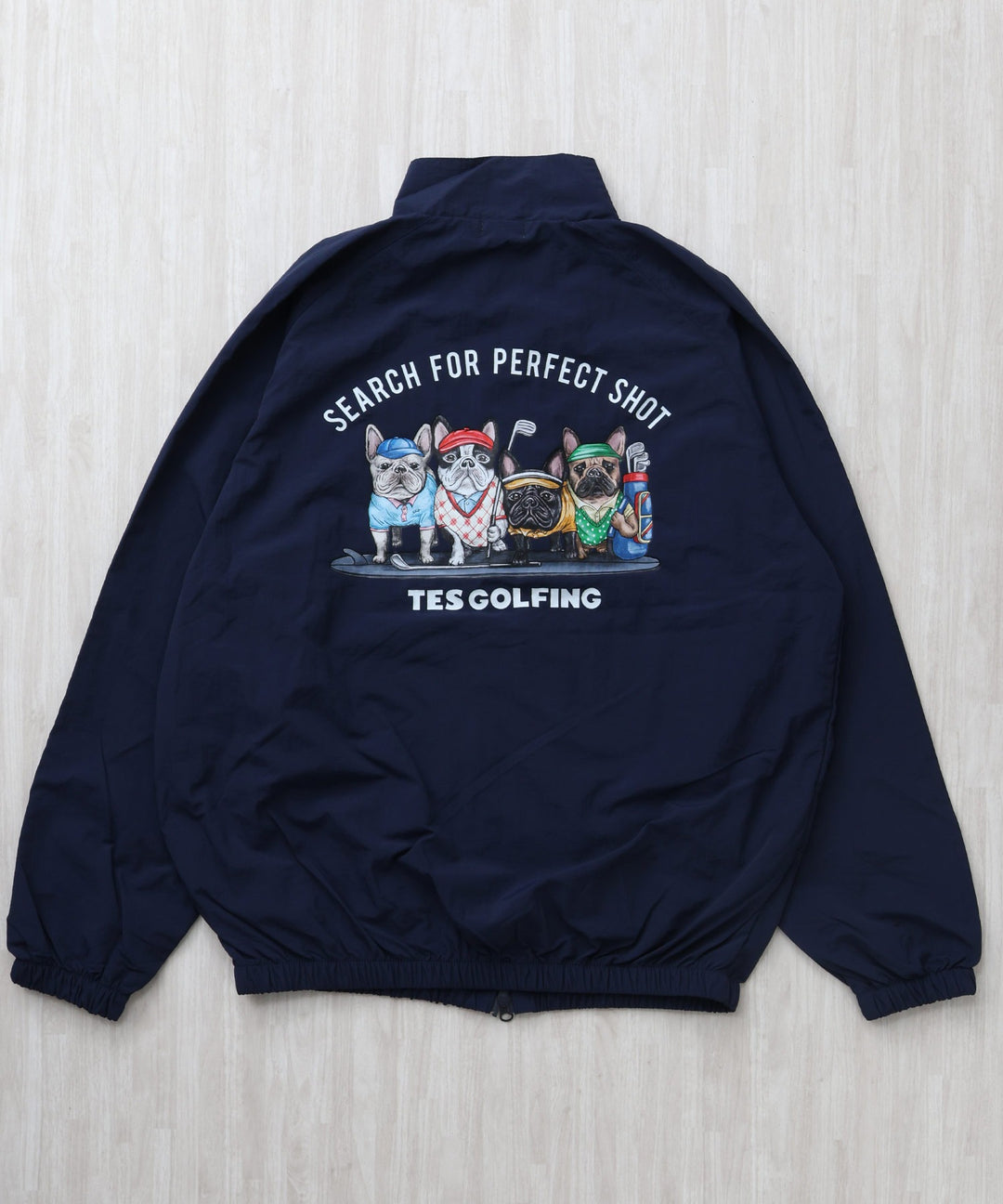 11月中旬お届け予定》TES GOLF NYLON TRAINING JACKET 4BUHI DESIGN