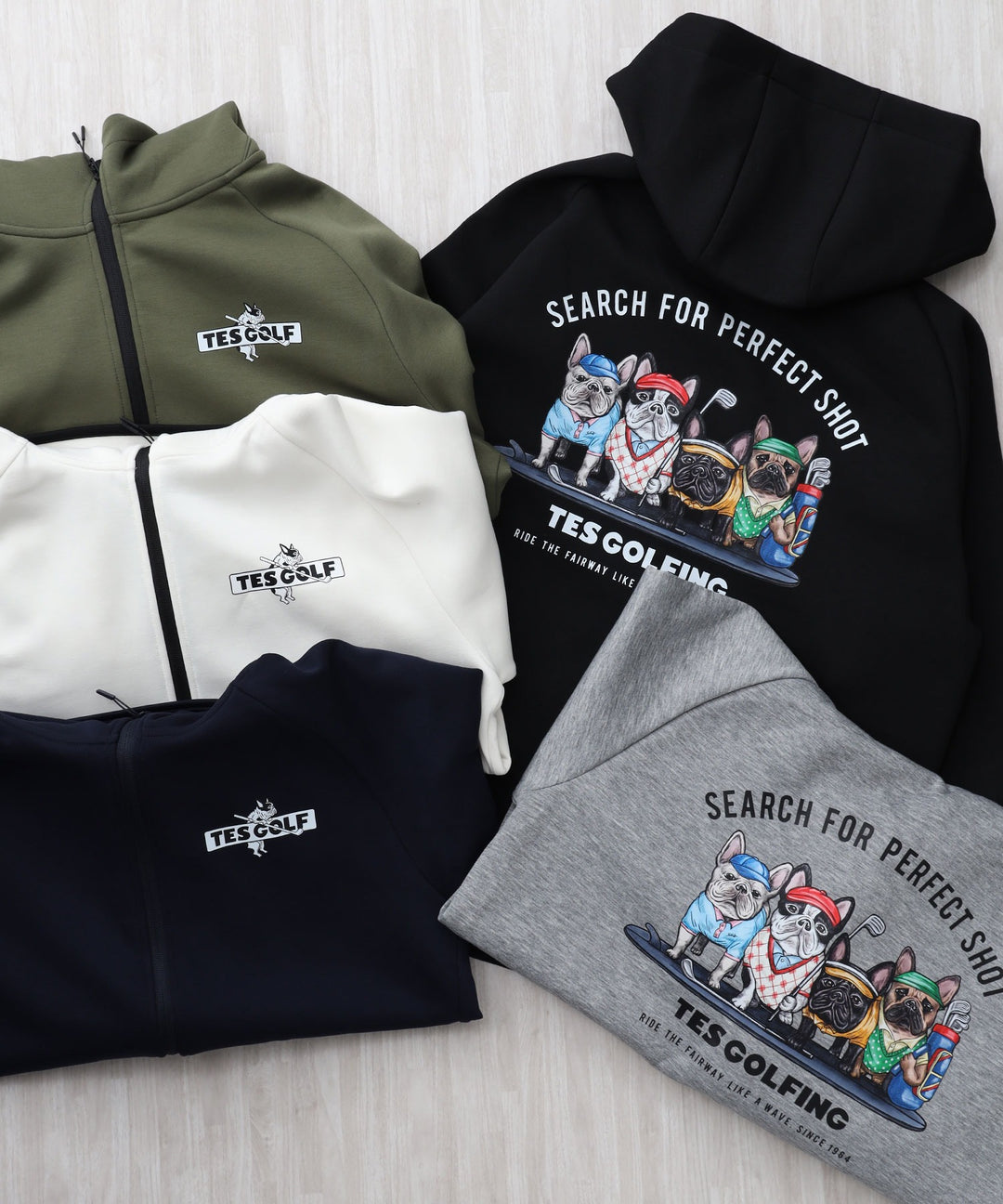 11月中旬お届け予定》TES GOLF TECH ZIP PK 4BUHI / フルジップ