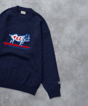 《11月下旬お届け予定》TES SAGARA BUHI WOOL KNIT / クルーネックニット