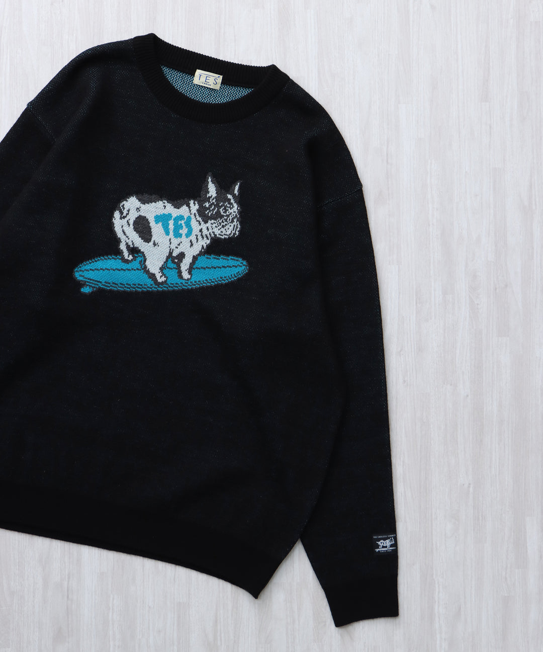 WEB / FLAG SHOP限定】TES JAPAN MADE TURN BUHI KNIT CN /クルー