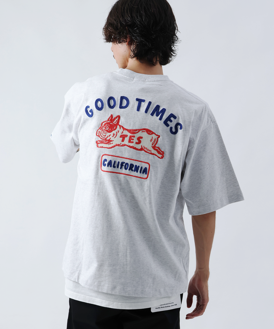 TES GOOD TIMES EMB BIG T-SHIRT / ビッグシルエットTシャツ – TES
