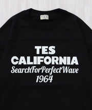 《12月下旬お届け予定》TES CALIFORNIA FOOT BALL T-SHIRT 9SLEEVE / フットボールTシャツ ９分袖