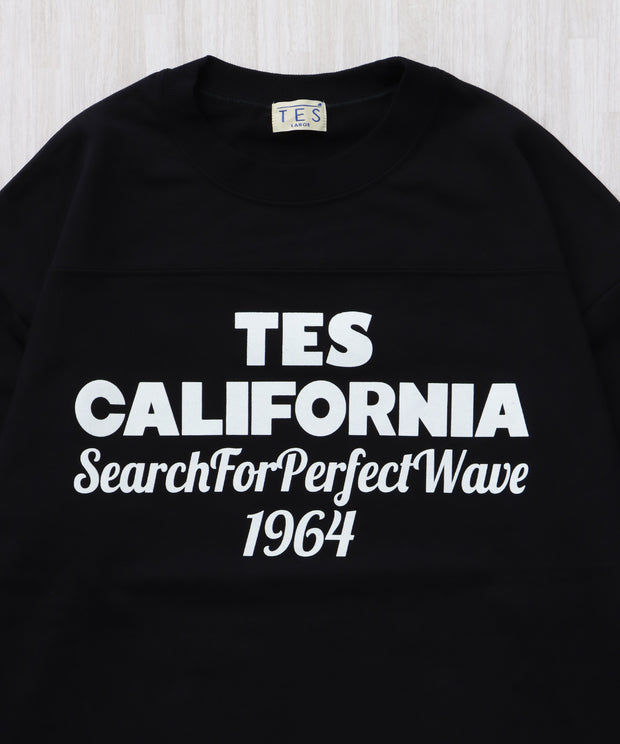 《12月下旬お届け予定》TES CALIFORNIA FOOT BALL T-SHIRT 9SLEEVE / フットボールTシャツ ９分袖
