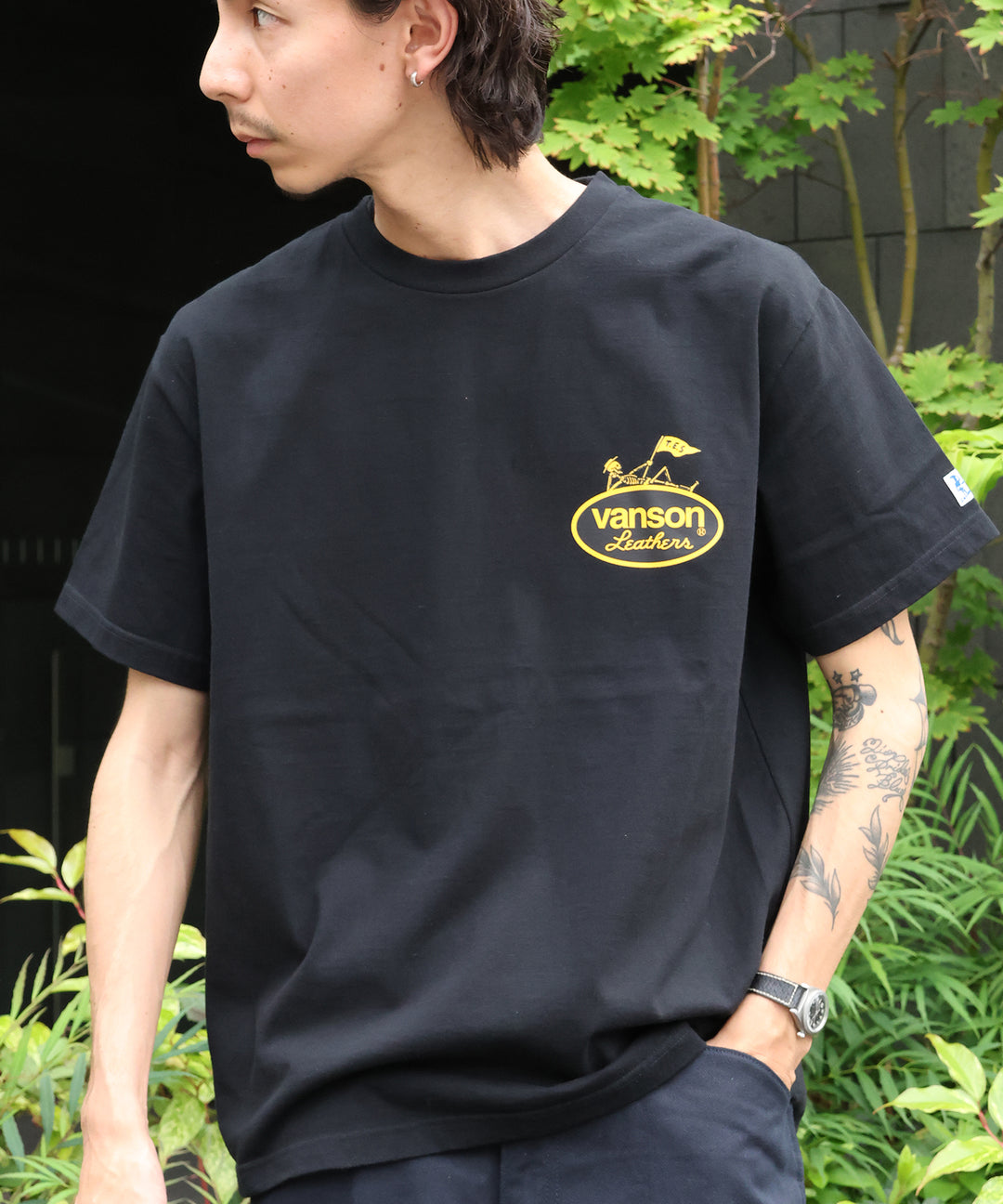 r*k様 vanson leathers Tシャツ　90's TES x VANSON COLLABORATION T-SHIRT/ Tシャツ – TES | THE ENDLESS SUMMER