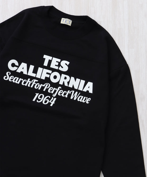 《12月下旬お届け予定》TES CALIFORNIA FOOT BALL T-SHIRT 9SLEEVE / フットボールTシャツ ９分袖