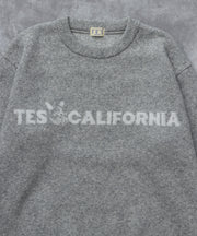 《11月下旬お届け予定》TES LOGO JQ WOOL KNIT / クルーネックニット