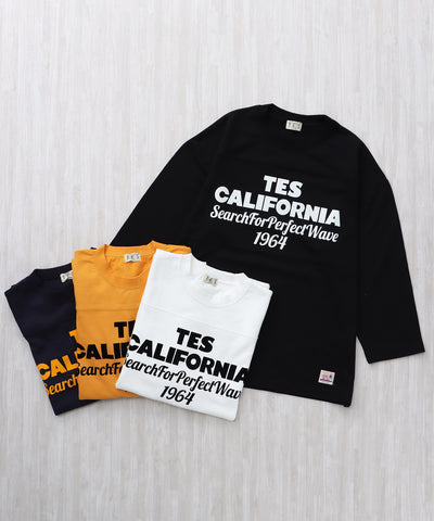 《12月下旬お届け予定》TES CALIFORNIA FOOT BALL T-SHIRT 9SLEEVE / フットボールTシャツ ９分袖