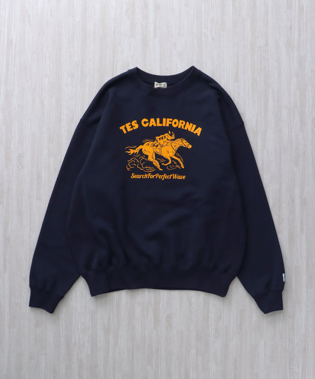 TES 2026 HORSE RIDE FLOCKY CN CN SWEAT / クルーネックスウェット