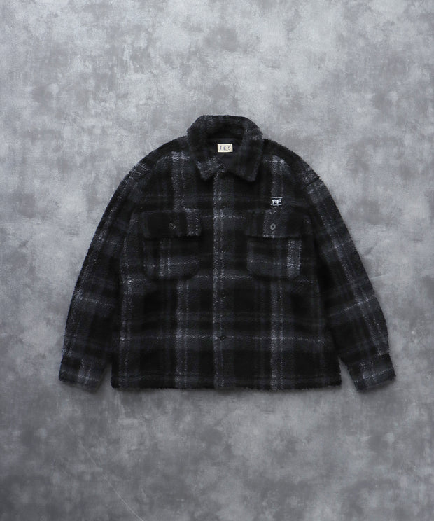 《11月下旬お届け予定》TES BOA SURF CHECK JACKET / ボアジャケット