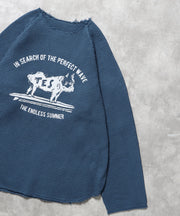 【WEB / FLAG SHOP限定】TES OVER DYE WAFFLE L/S TEE / ワッフルロンT