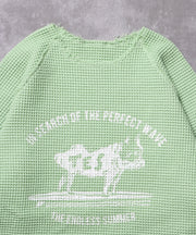 【WEB / FLAG SHOP限定】TES OVER DYE WAFFLE L/S TEE / ワッフルロンT