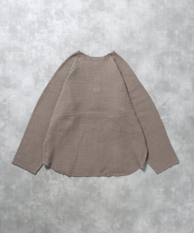 【WEB / FLAG SHOP限定】TES OVER DYE WAFFLE L/S TEE / ワッフルロンT