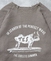 【WEB / FLAG SHOP限定】TES OVER DYE WAFFLE L/S TEE / ワッフルロンT