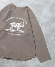 【WEB / FLAG SHOP限定】TES OVER DYE WAFFLE L/S TEE / ワッフルロンT