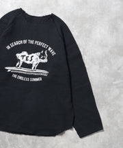 【WEB / FLAG SHOP限定】TES OVER DYE WAFFLE L/S TEE / ワッフルロンT