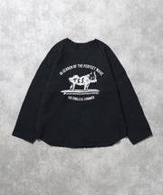 【WEB / FLAG SHOP限定】TES OVER DYE WAFFLE L/S TEE / ワッフルロンT