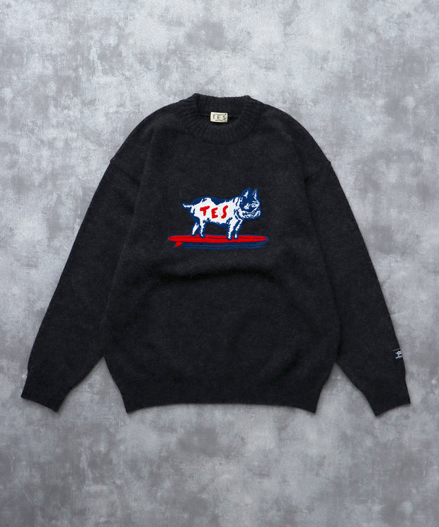 《11月下旬お届け予定》TES SAGARA BUHI WOOL KNIT / クルーネックニット