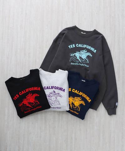 TES 2026 HORSE RIDE FLOCKY CN CN SWEAT / クルーネックスウェット