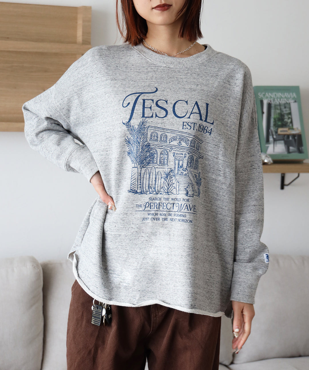 TES LADIES CALIF STYLE UP SWEAT / レディース スタイルアップ