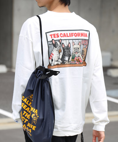 TES CALIFORNIA PIZZA DINER LONG SLEEVE T-SHIRT / ロンT