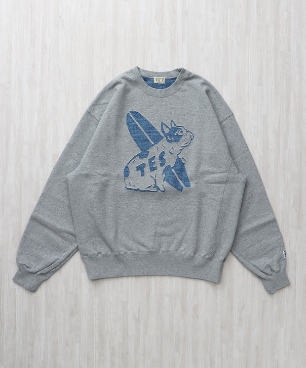 【WEB / FLAG SHOP限定】TES BUHI CAFE OPAL FINISH CREWNECK SWEAT / クルーネックスウェット